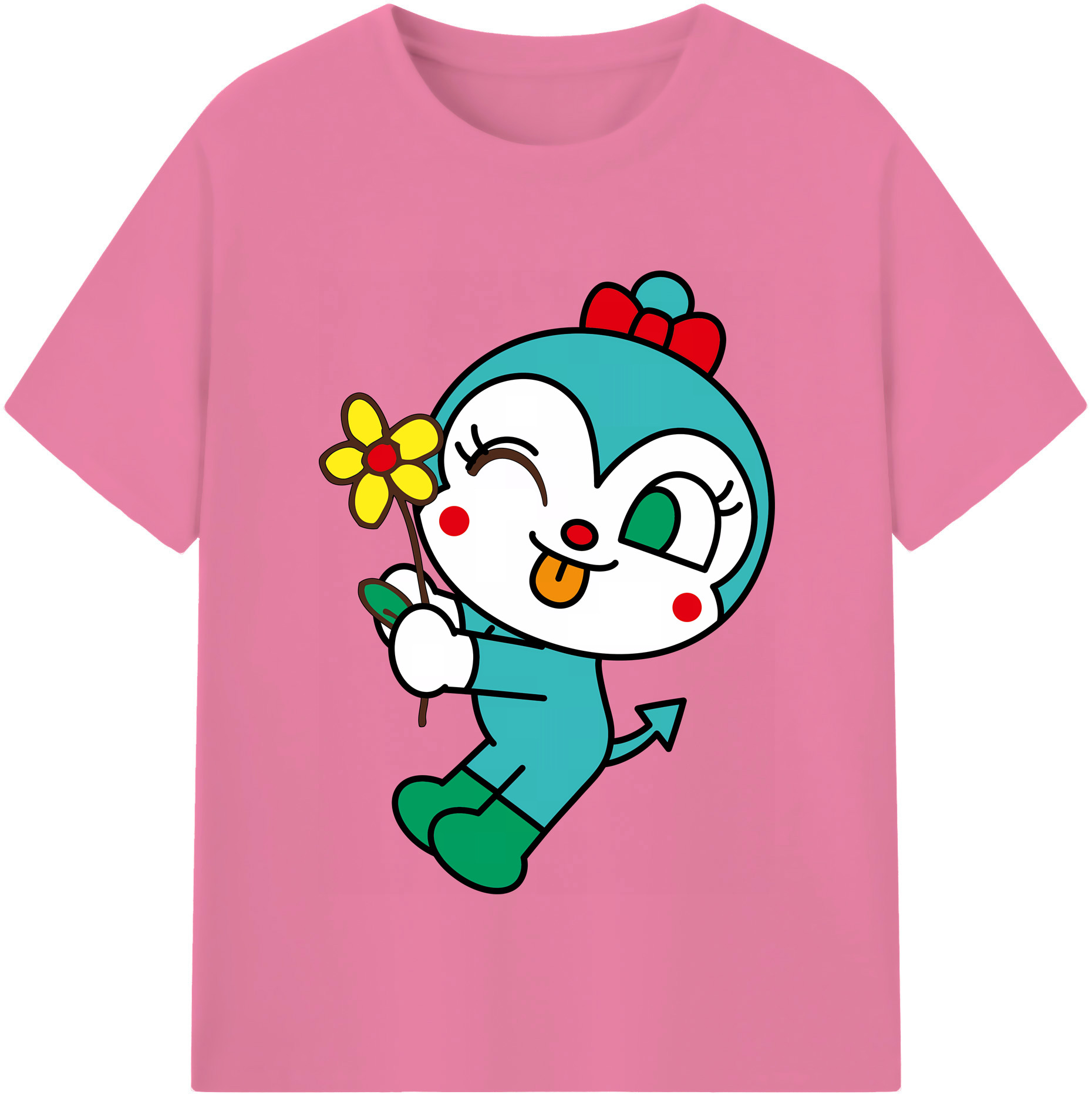 （画像用） アンパンマン Anpanman 綿100％半袖Tシャツ（フロントプリント）